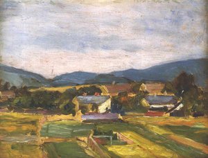 Paysage en Basse-Autriche - Egon Schiele